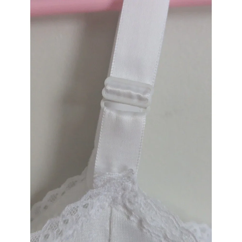 Vintage Little Girls Full Slip White Nylon Petticoat Sz 4 Full Circle Tiered USA